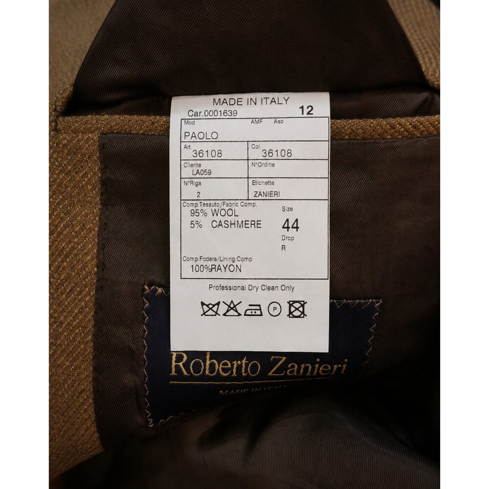 Roberto Zanieri Paolo Wool Cashmere Blazer Men’s 44R Made in Italy - Picture 8 of 8